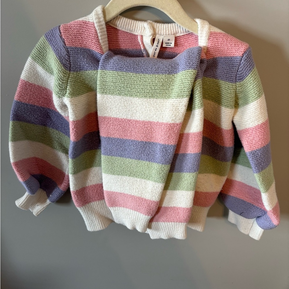 Janie & Jack / 2T / Girls Sweatsuit [Pink, Green, White & Purple]